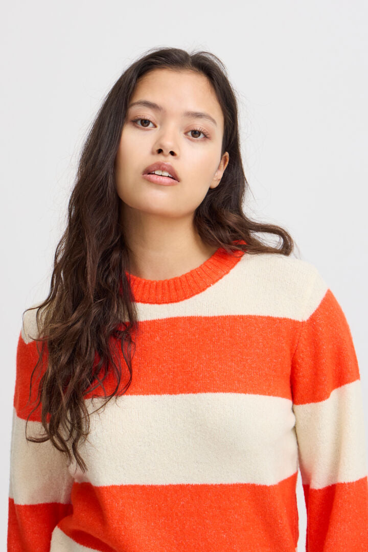 Eden Orange Stripe Jumper