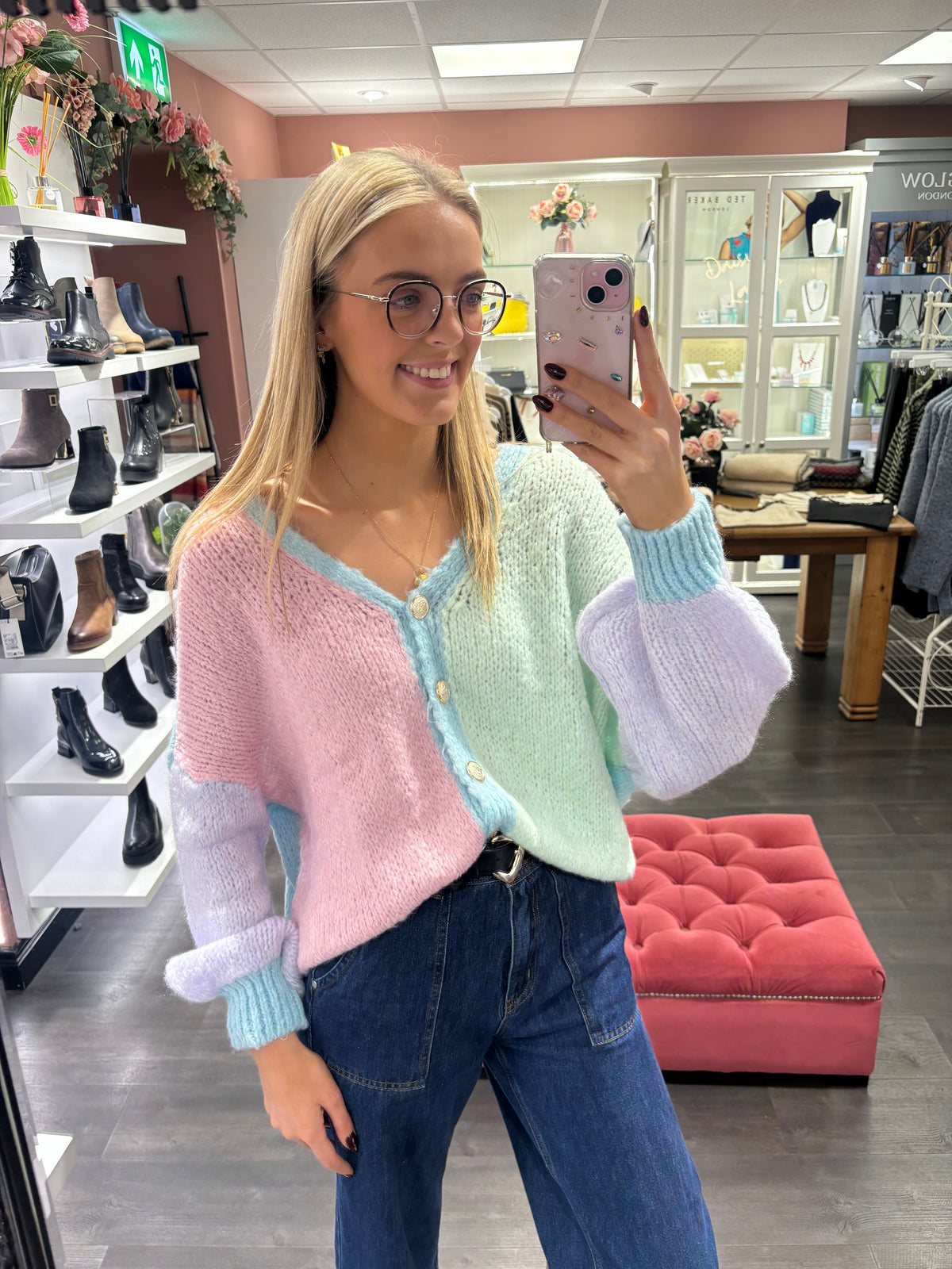 Pastel Slouchy Cardigan