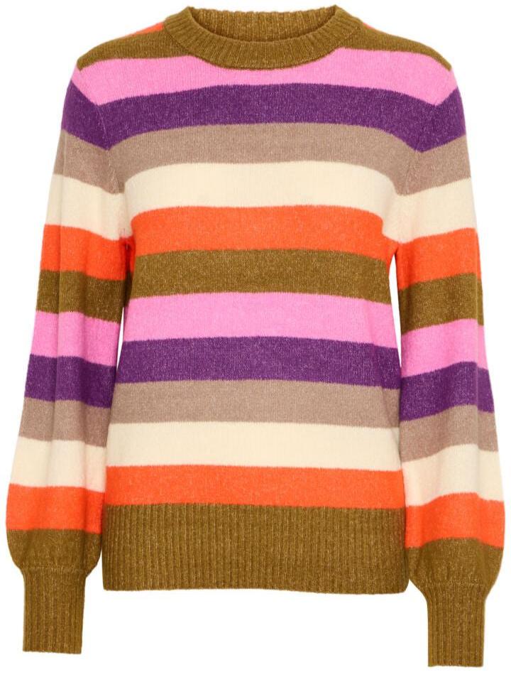 Eden Green Purple Stripe Jumper