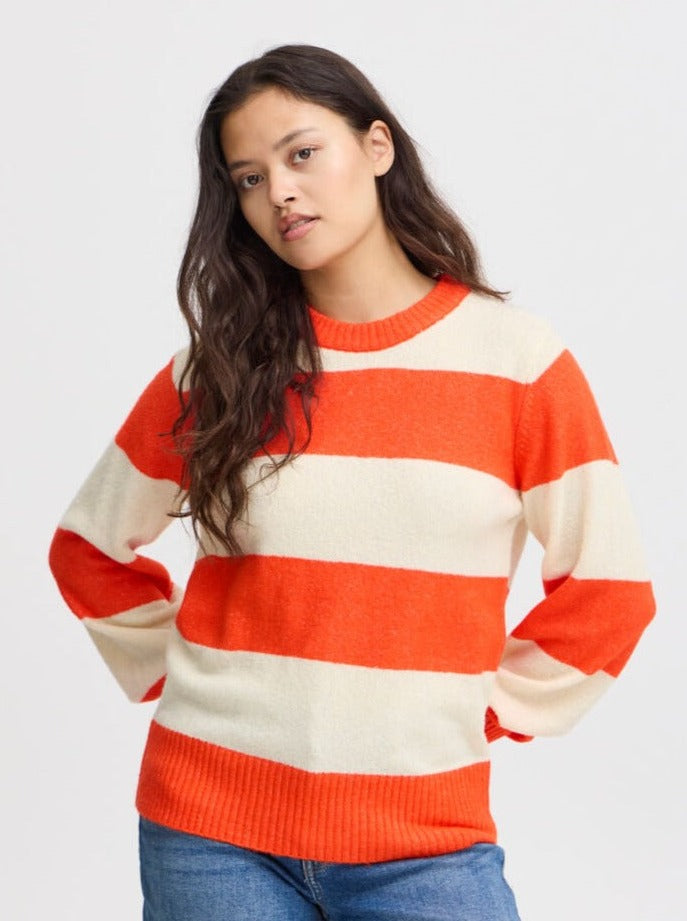 Eden Orange Stripe Jumper