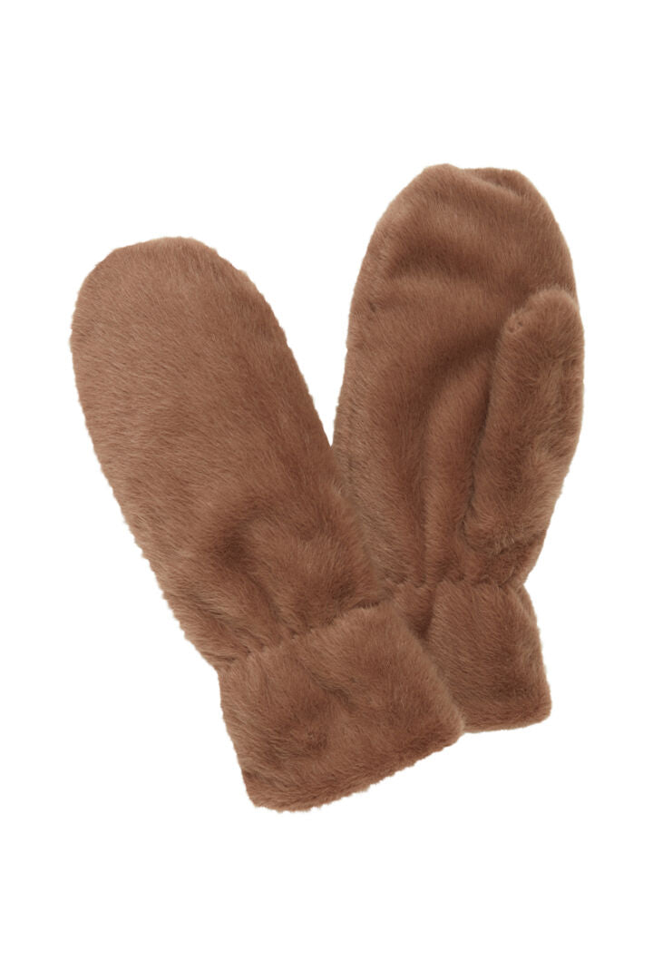 Wolfie Brown Fur Gloves