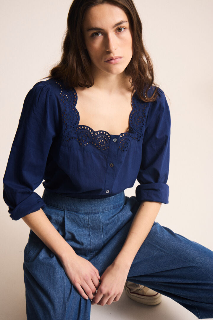 Rahela Navy Shirt