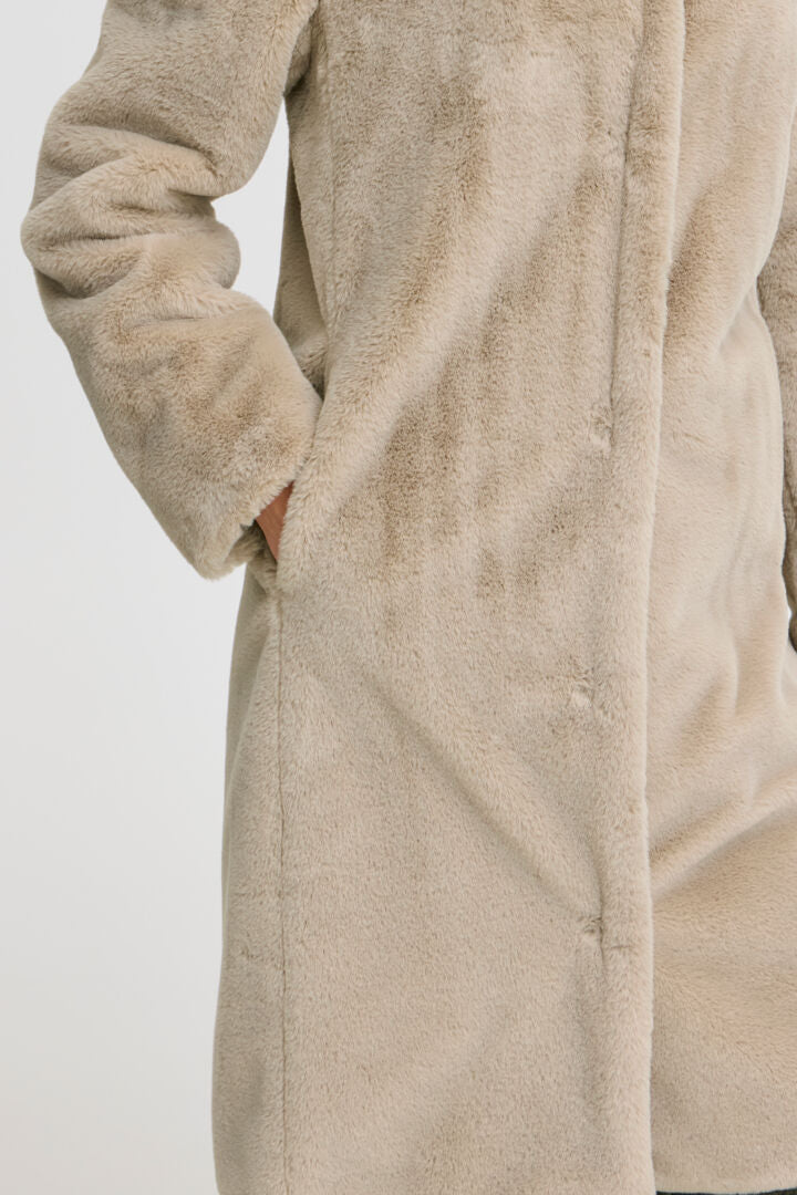 Calino Fur Coat Stone .