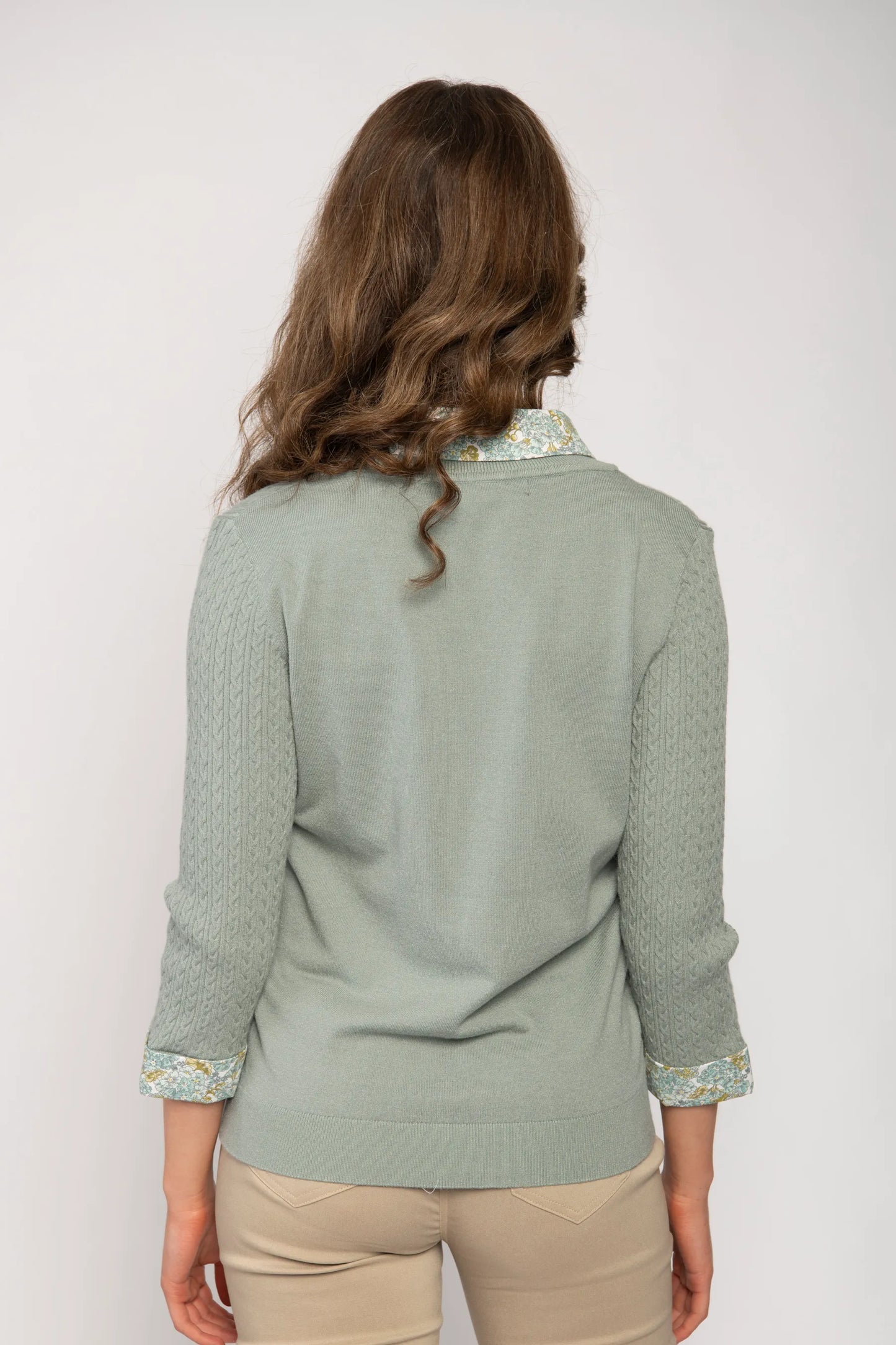 Sage Mock Shirt Jumper