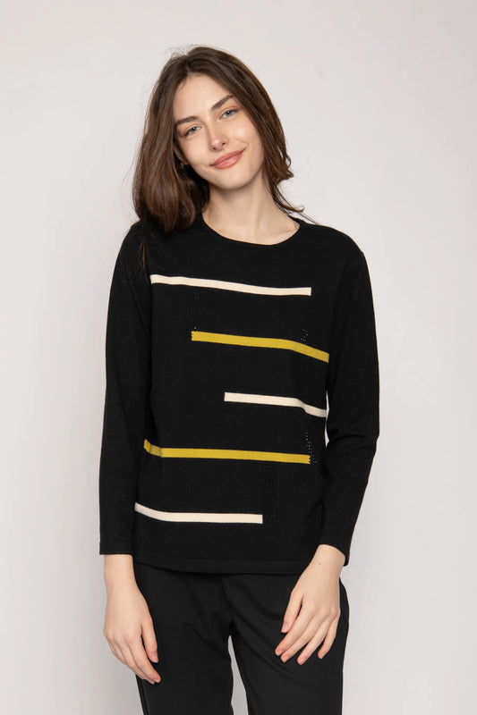 Black Stripe Knit