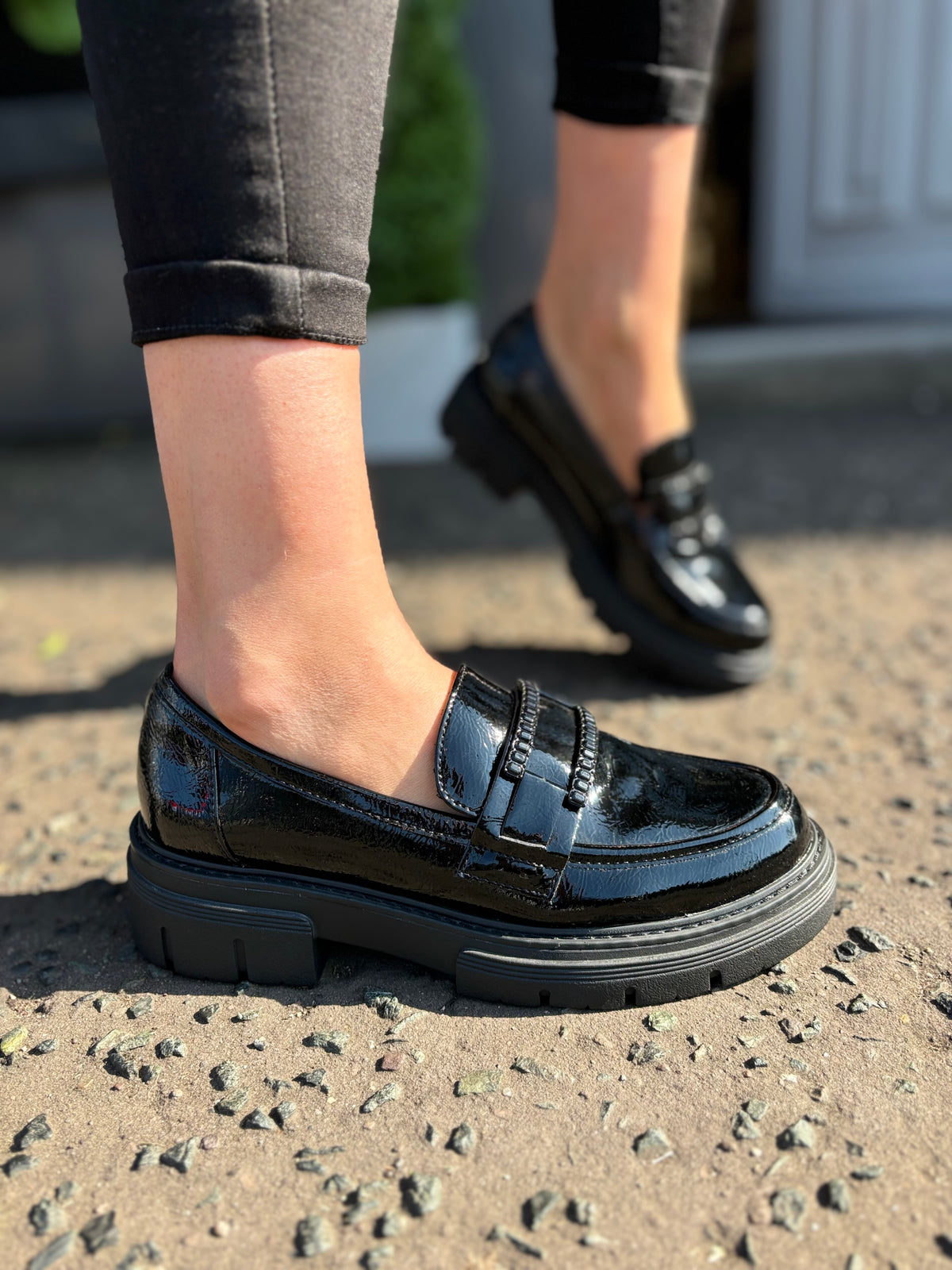 Black Patent Loafers