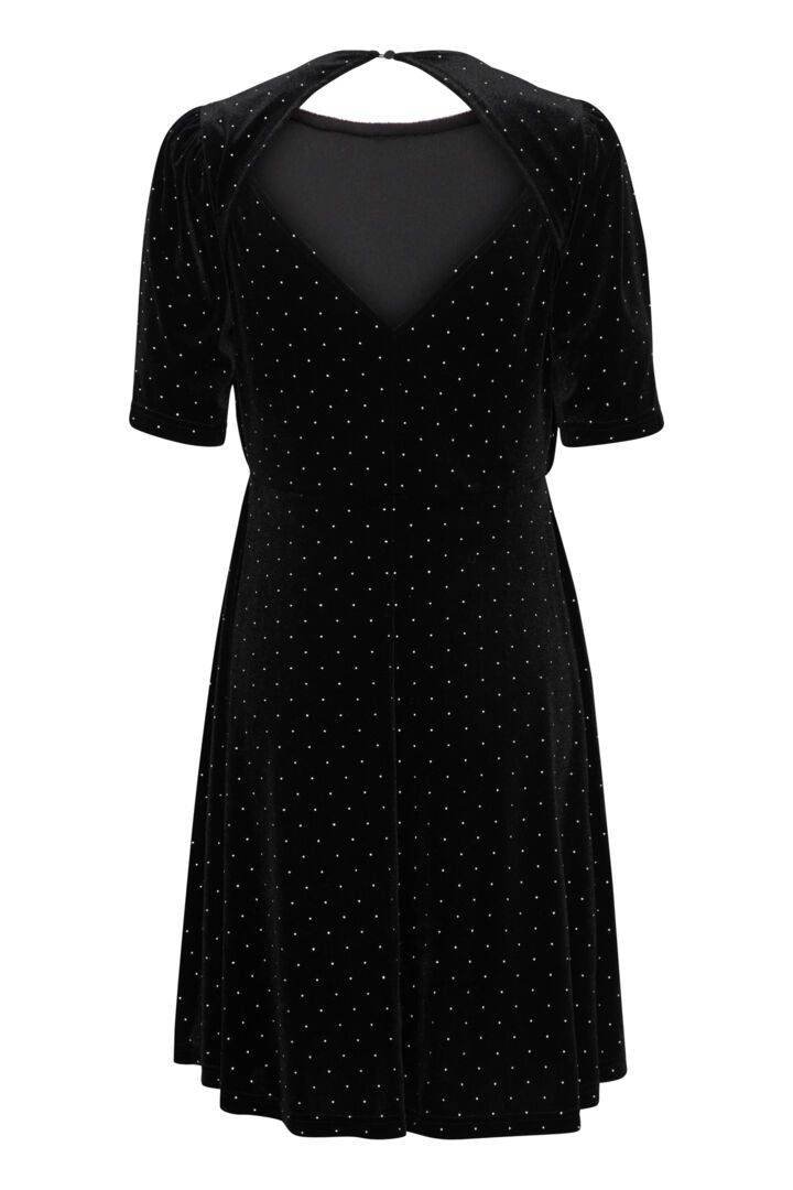 Perry Black Velvet Dress