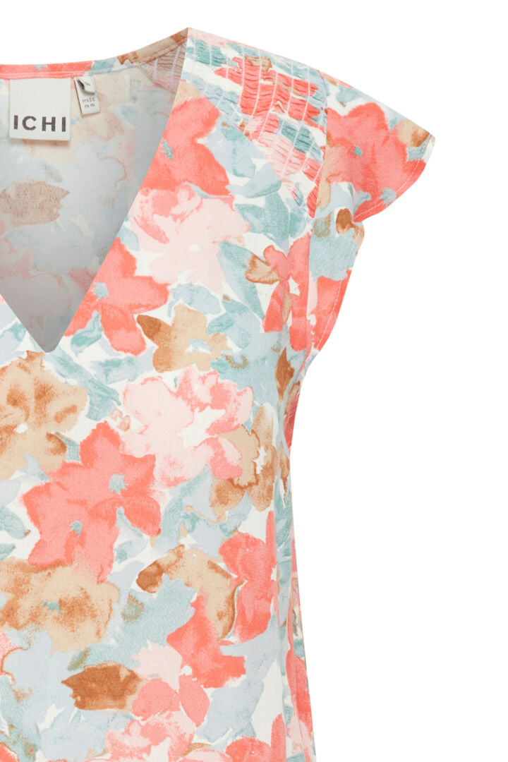 Sanura SS Pastel Floral Top - Daisy Lane Clothing