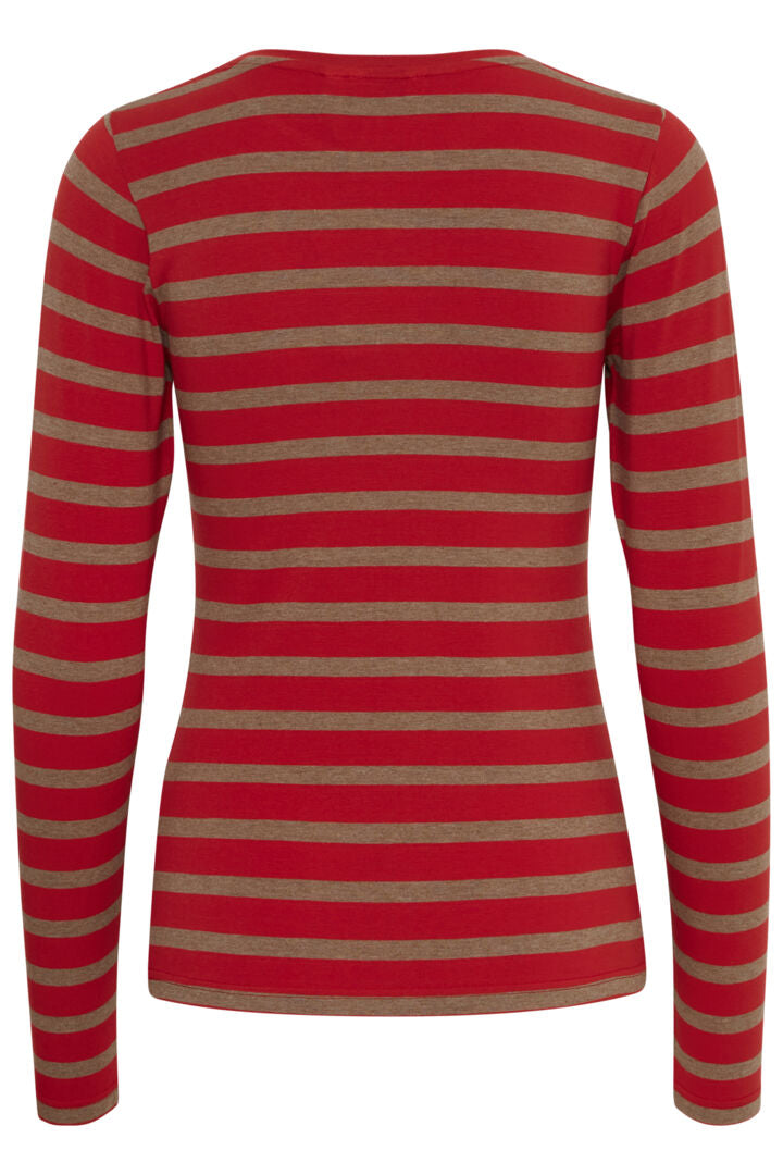 Pamila Red Stripe Top