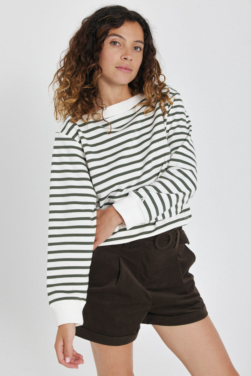 Anaelle Stripe Sweatshirt