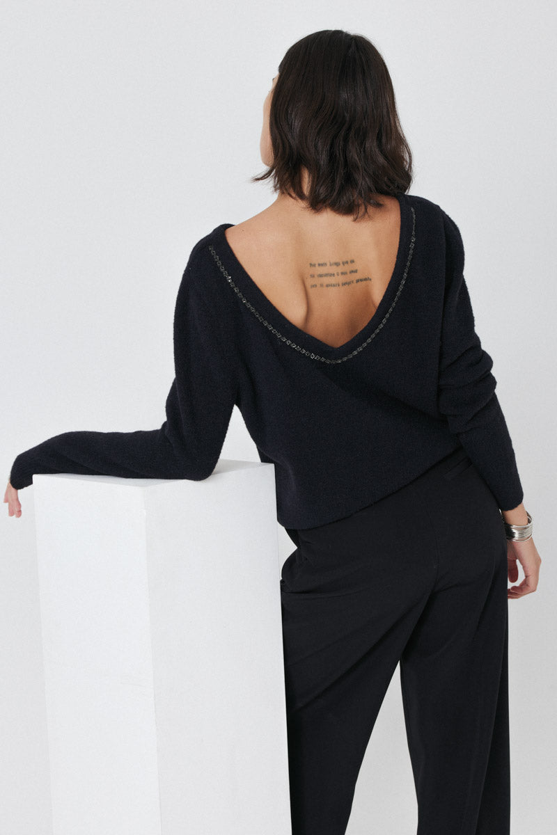 Carlota Black Jumper