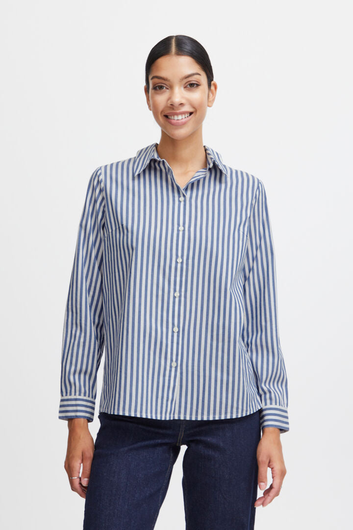 Hetila Blue Stripe Shirt