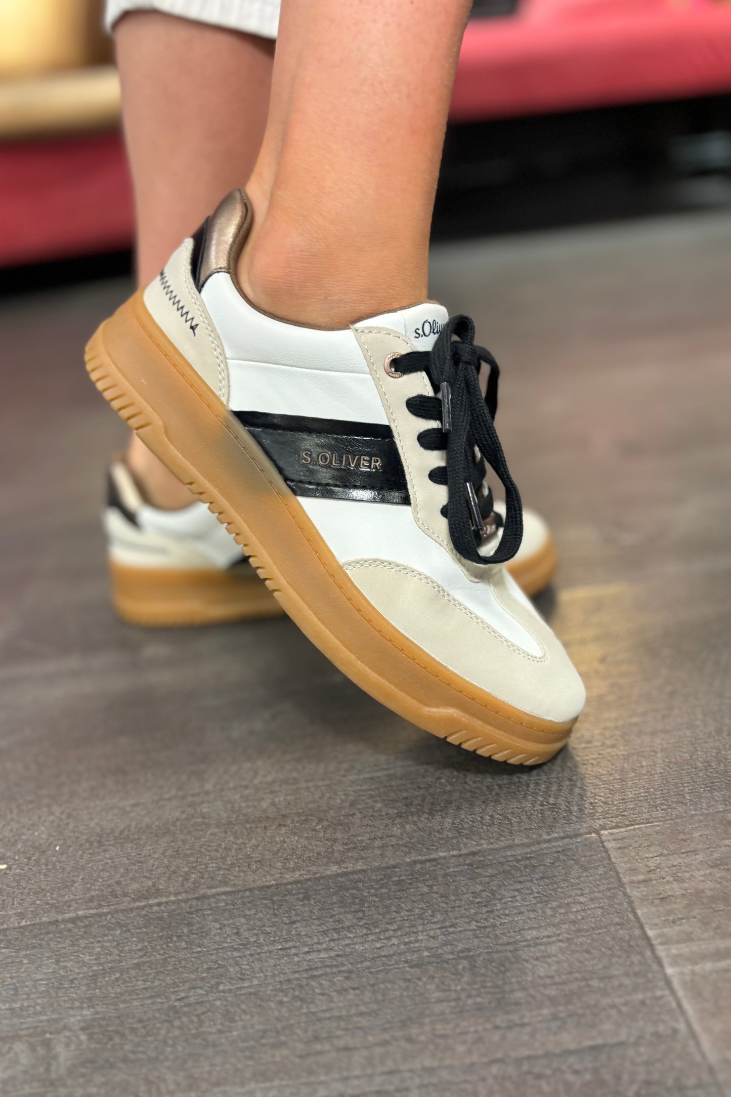 Beige Comb Trainers