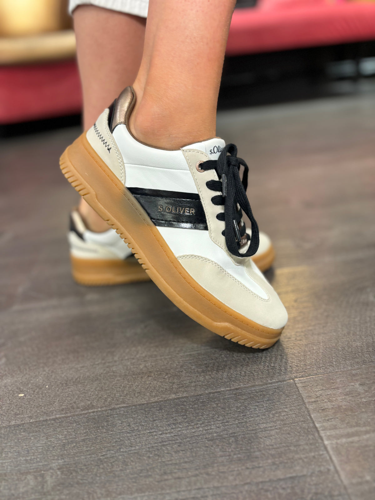 Beige Comb Trainers