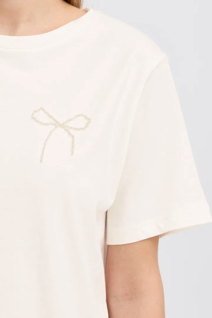 Nynna White Bow Top