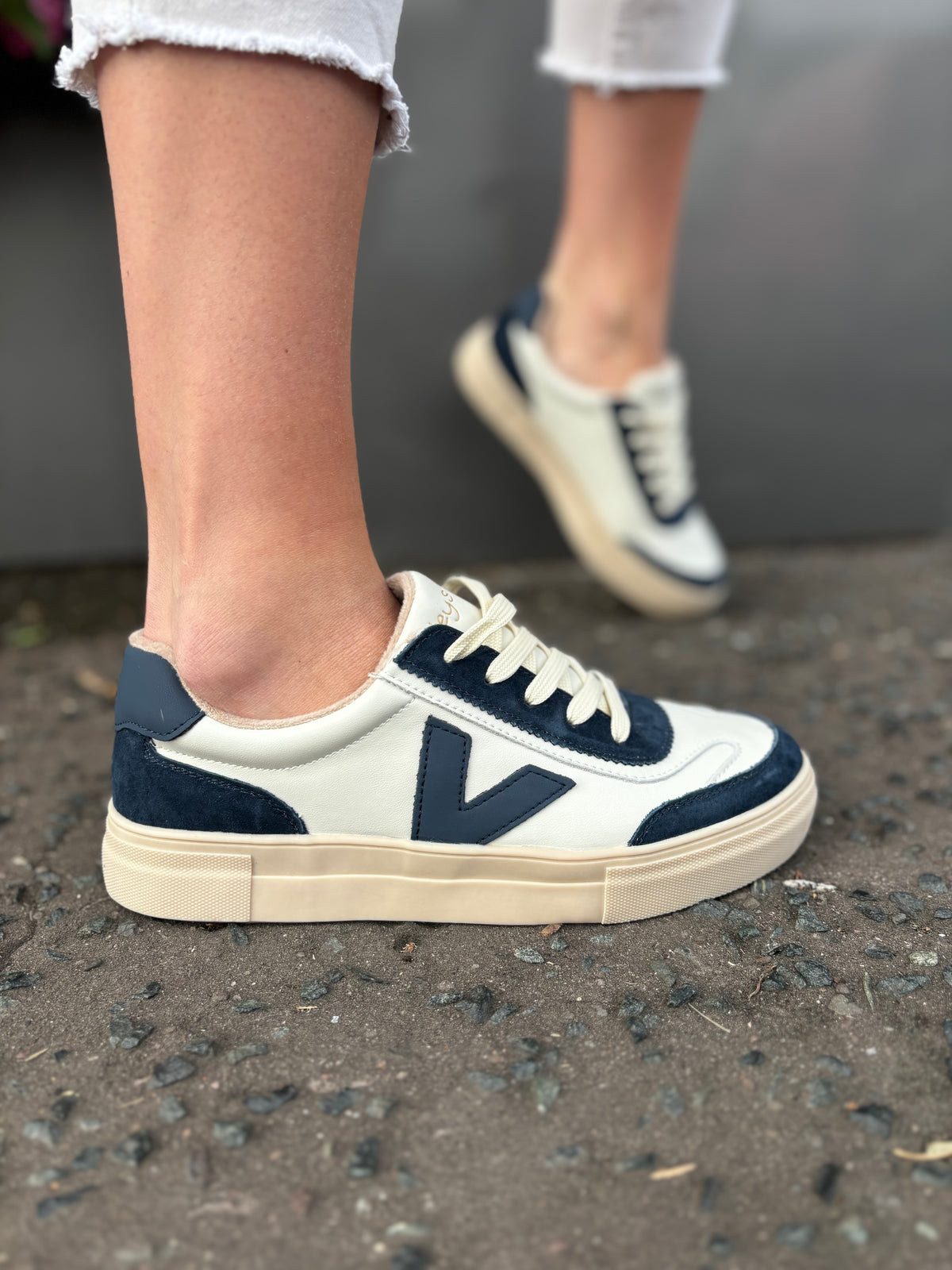 Eighty Whipped Blues Navy Trainers