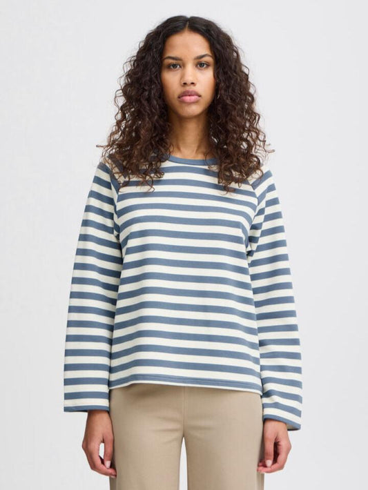 Tira Blue Stripe Sweatshirt