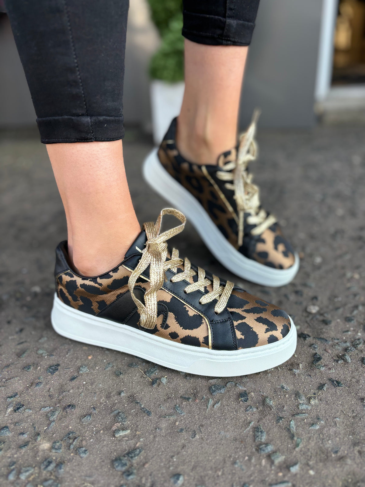 Lost in Flood Metallic Bronze Trainers