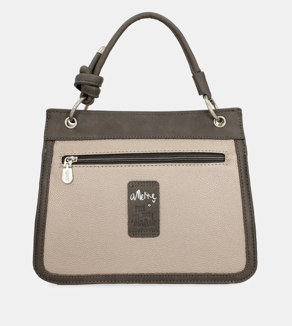 Anekke Grey Mauve Flap Bag