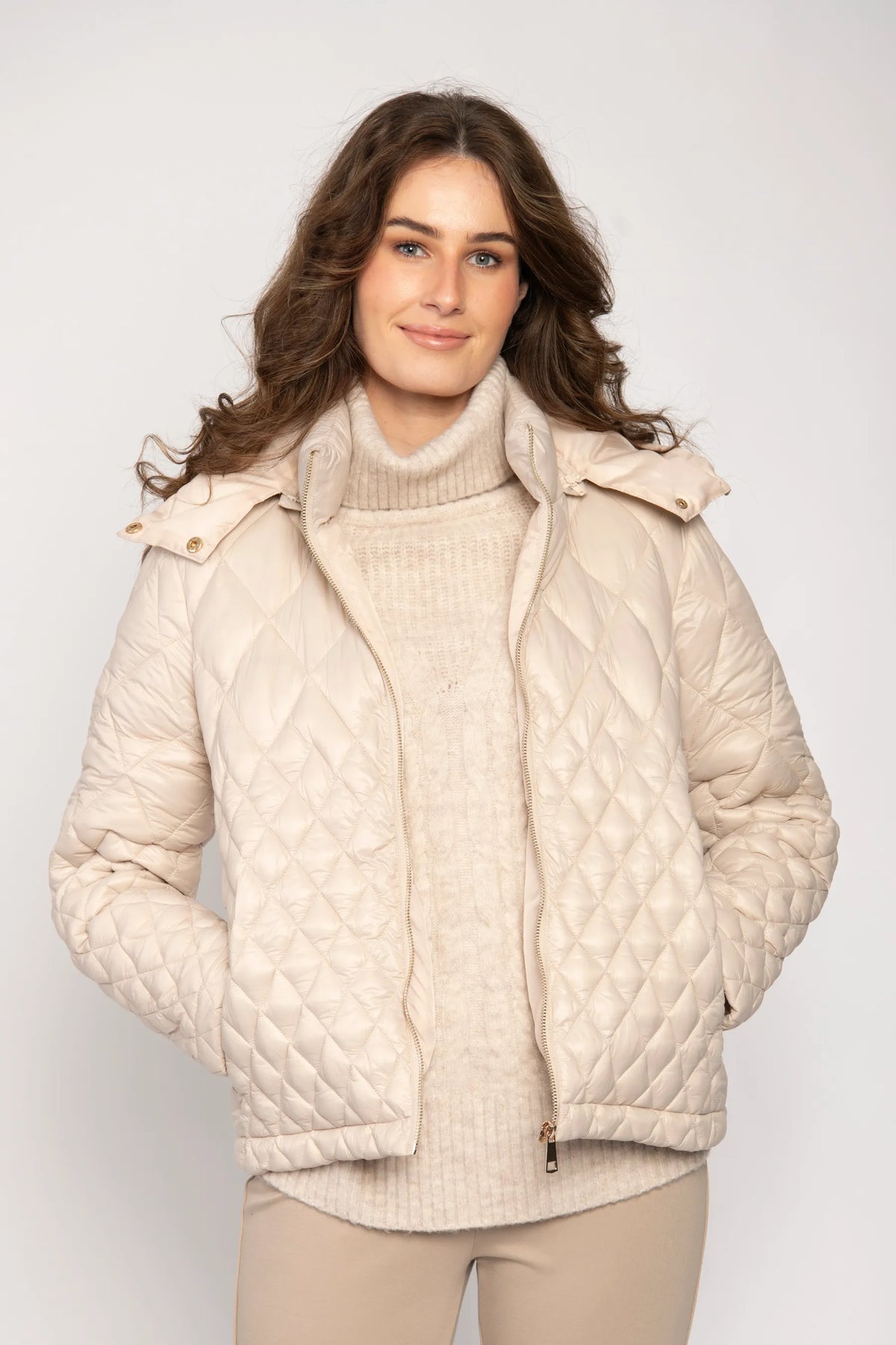 Stone Quilted Jacket