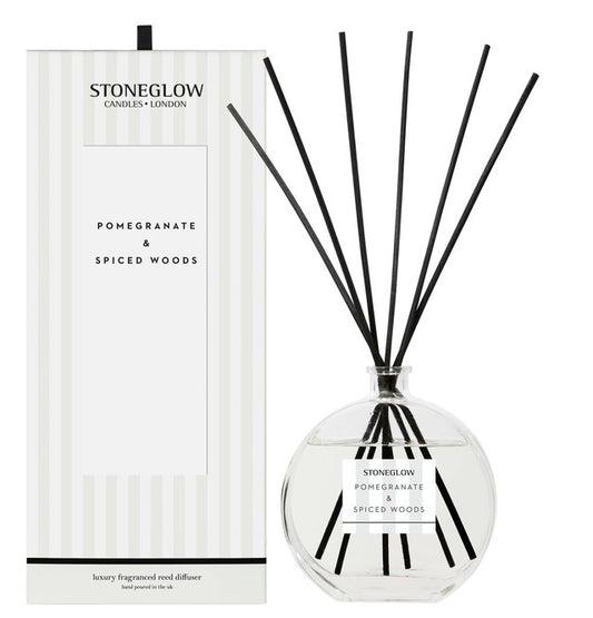 Modern Classics Pomegranate and Spiced Woods Reed Diffuser