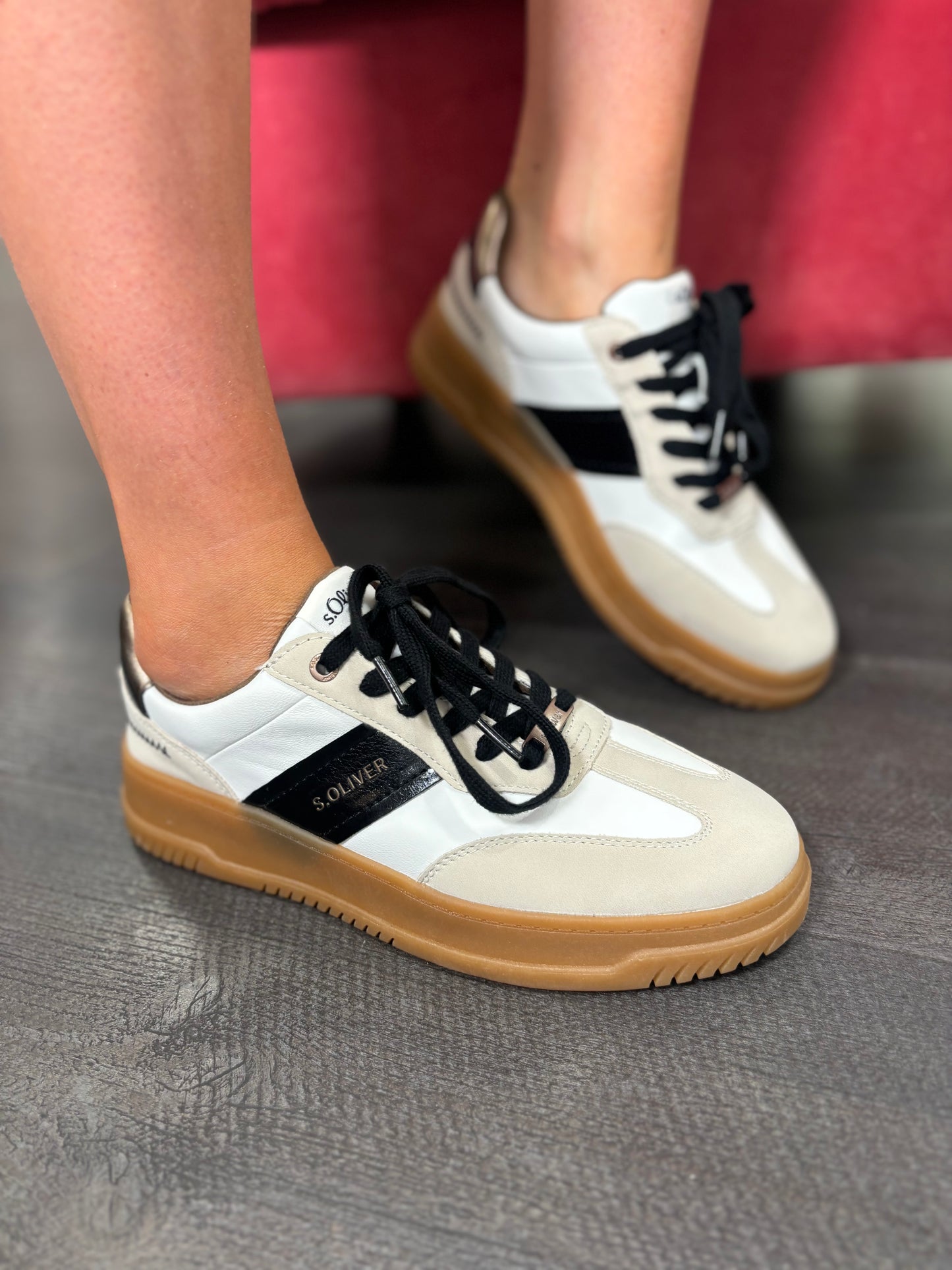 Beige Comb Trainers