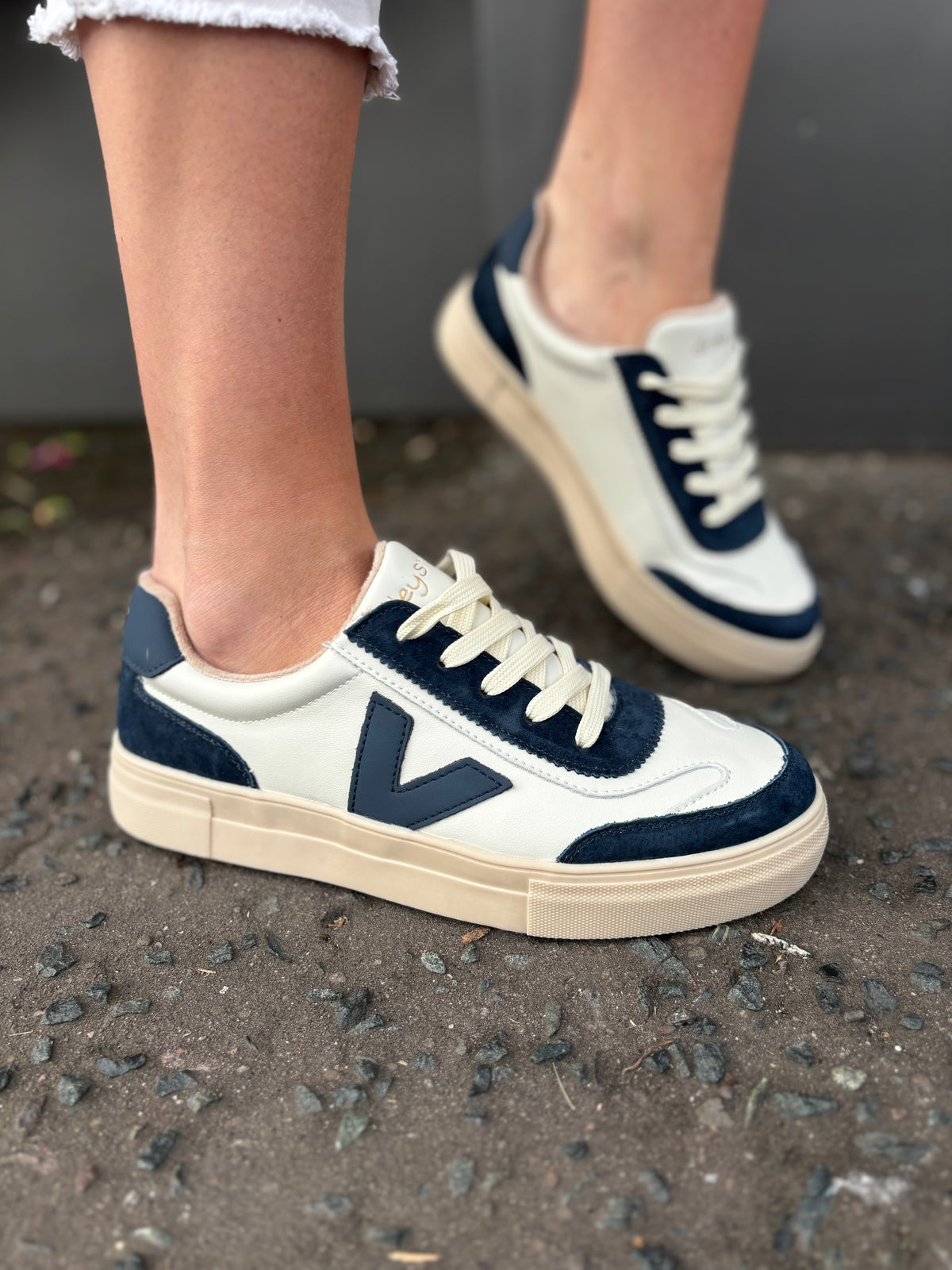 Eighty Whipped Blues Navy Trainers