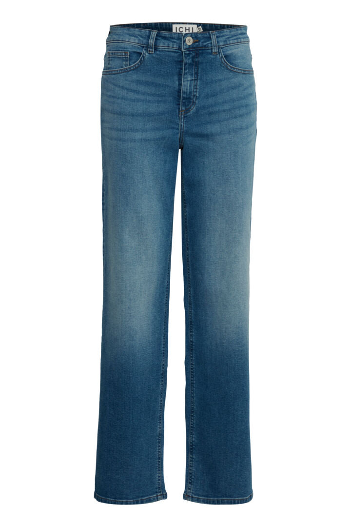 Twiggy Medium Blue Straight Jeans