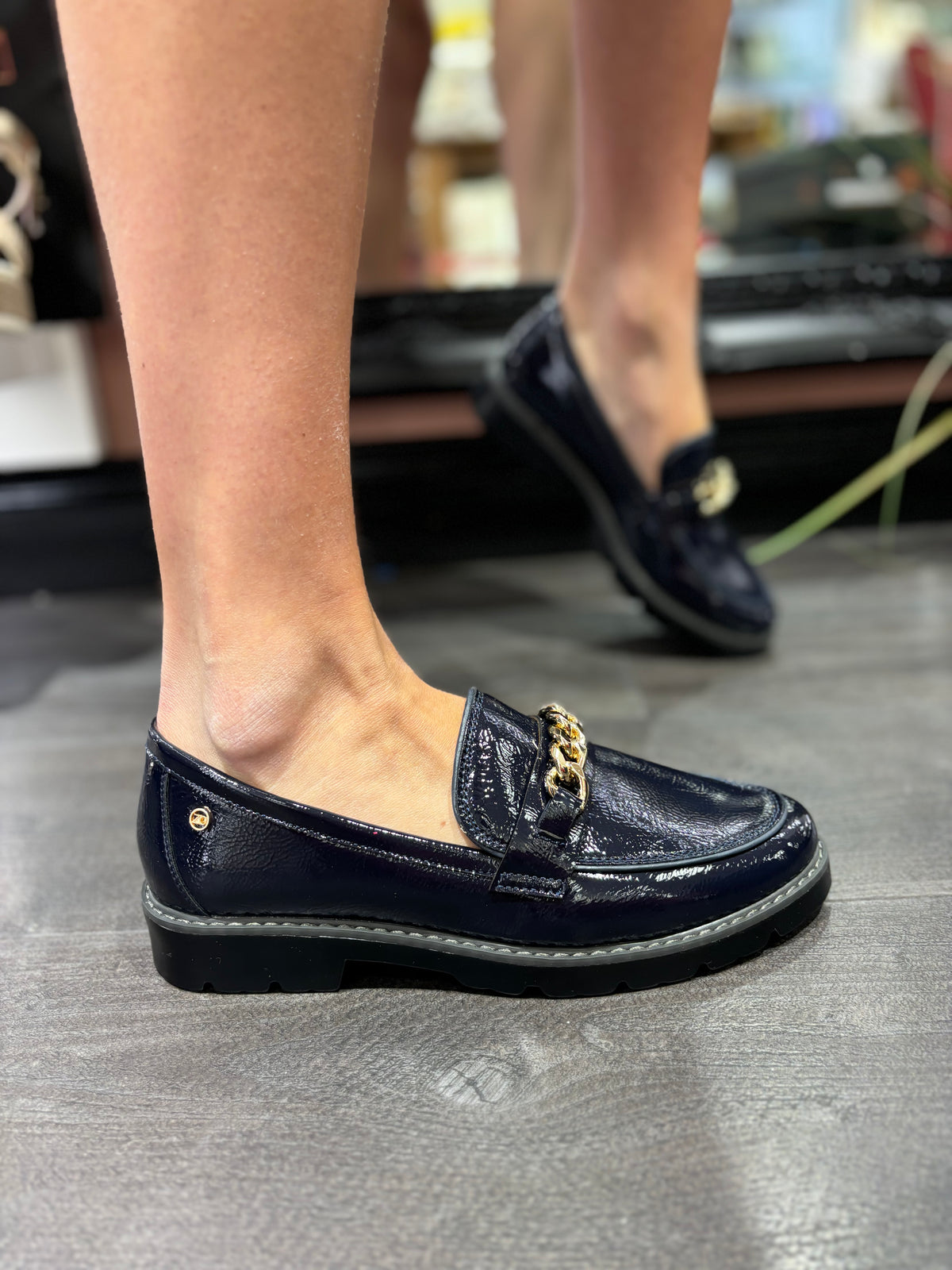 Daqia One Cobalt Link Navy Loafers