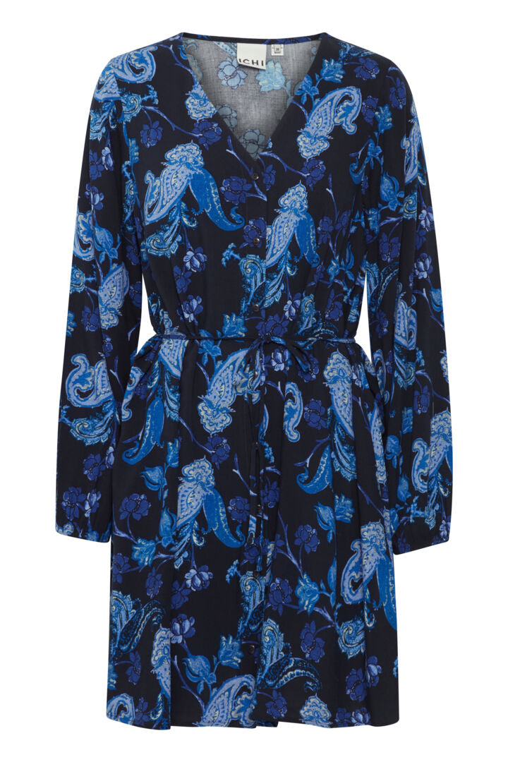 Vera Dress Blue Paisley