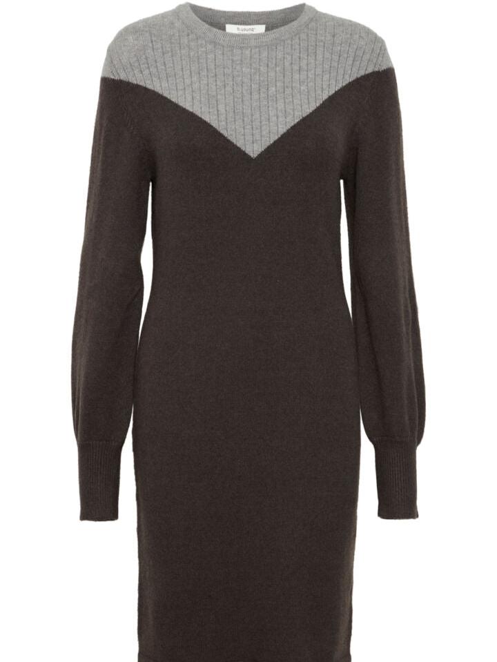 Manina Grey Ribbed Dress