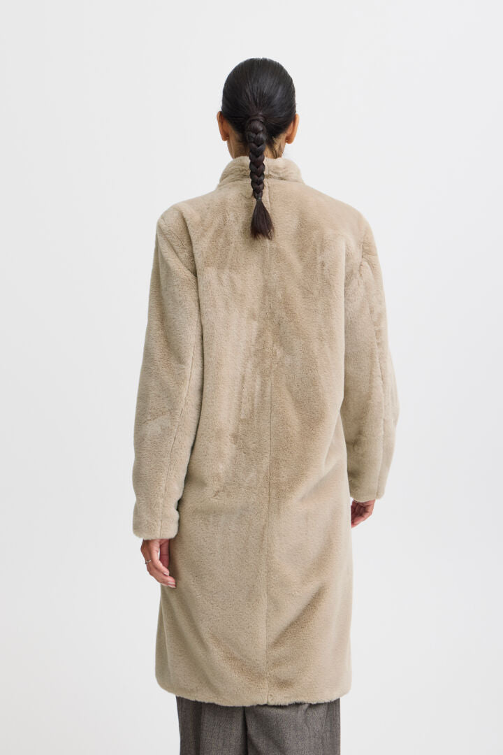 Calino Fur Coat Stone .