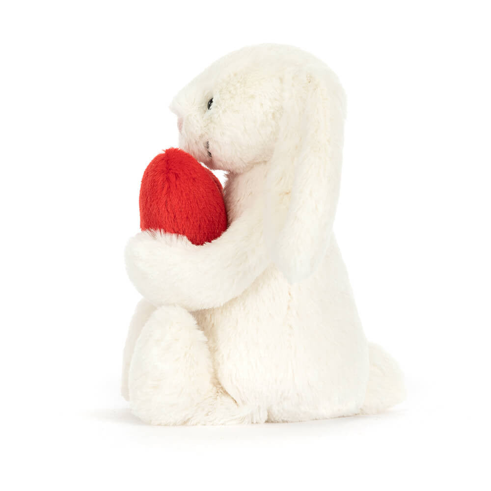 Bashful Red Love Heart bunny Medium