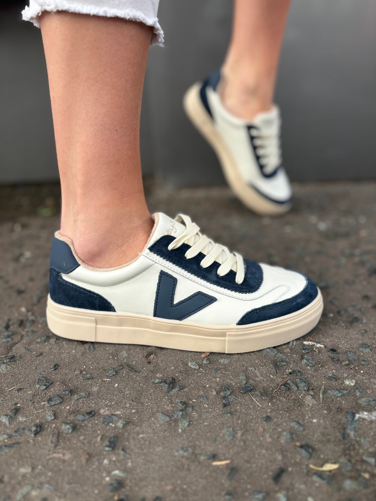 Eighty Whipped Blues Navy Trainers