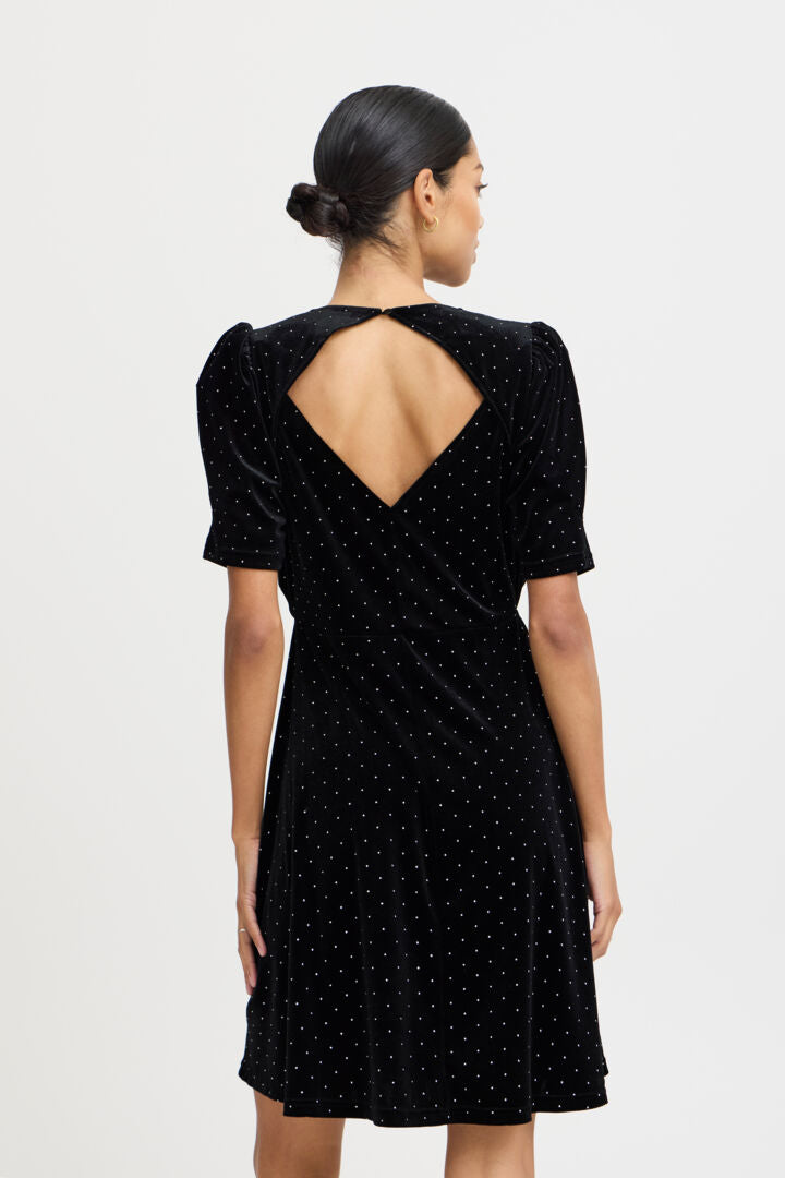 Perry Black Velvet Dress