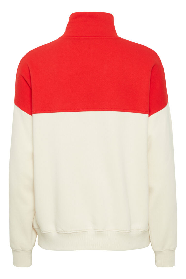 Sage Red HalfZip Sweatshirt