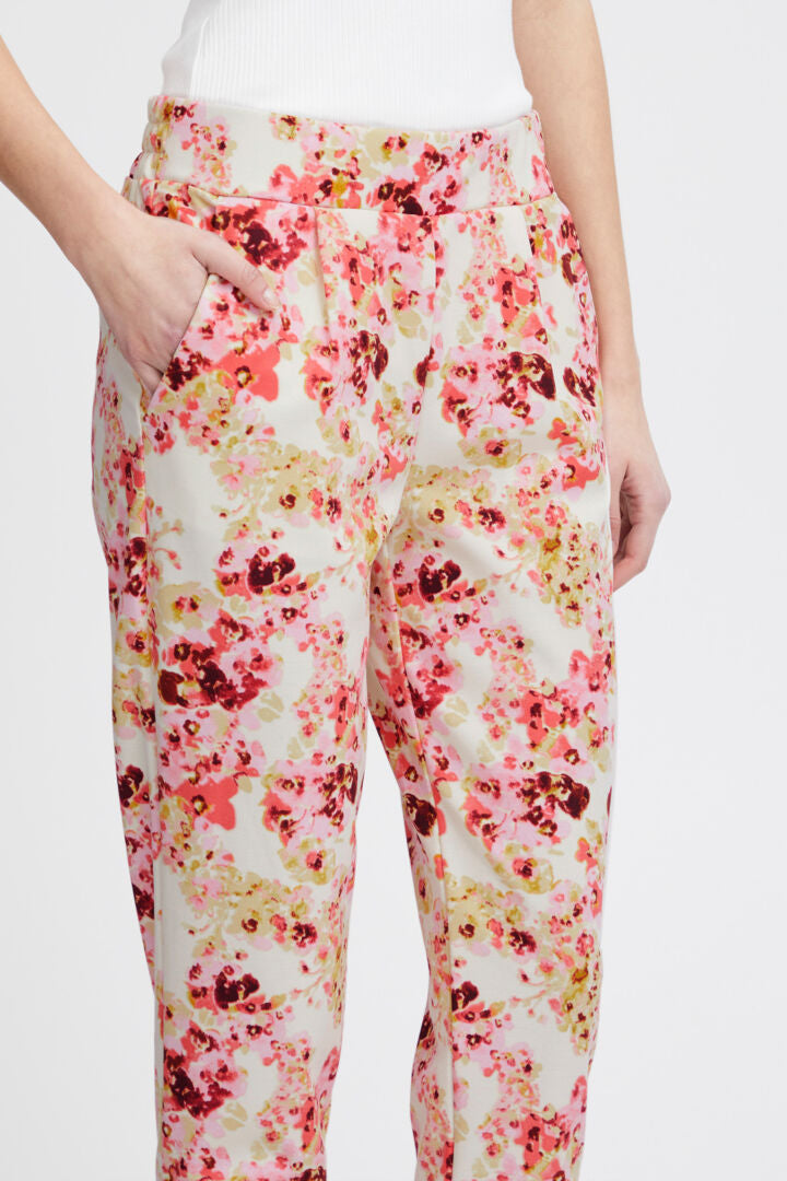 Kate Coral Floral Trousers